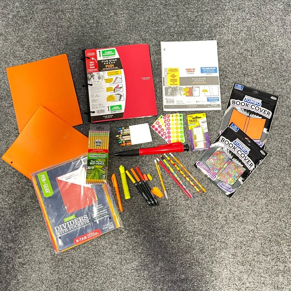 Multicolored Mega Bulk Back to School Supplies Bundle ✏️🍎